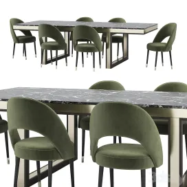 Pearl table armor chairs by laskasas